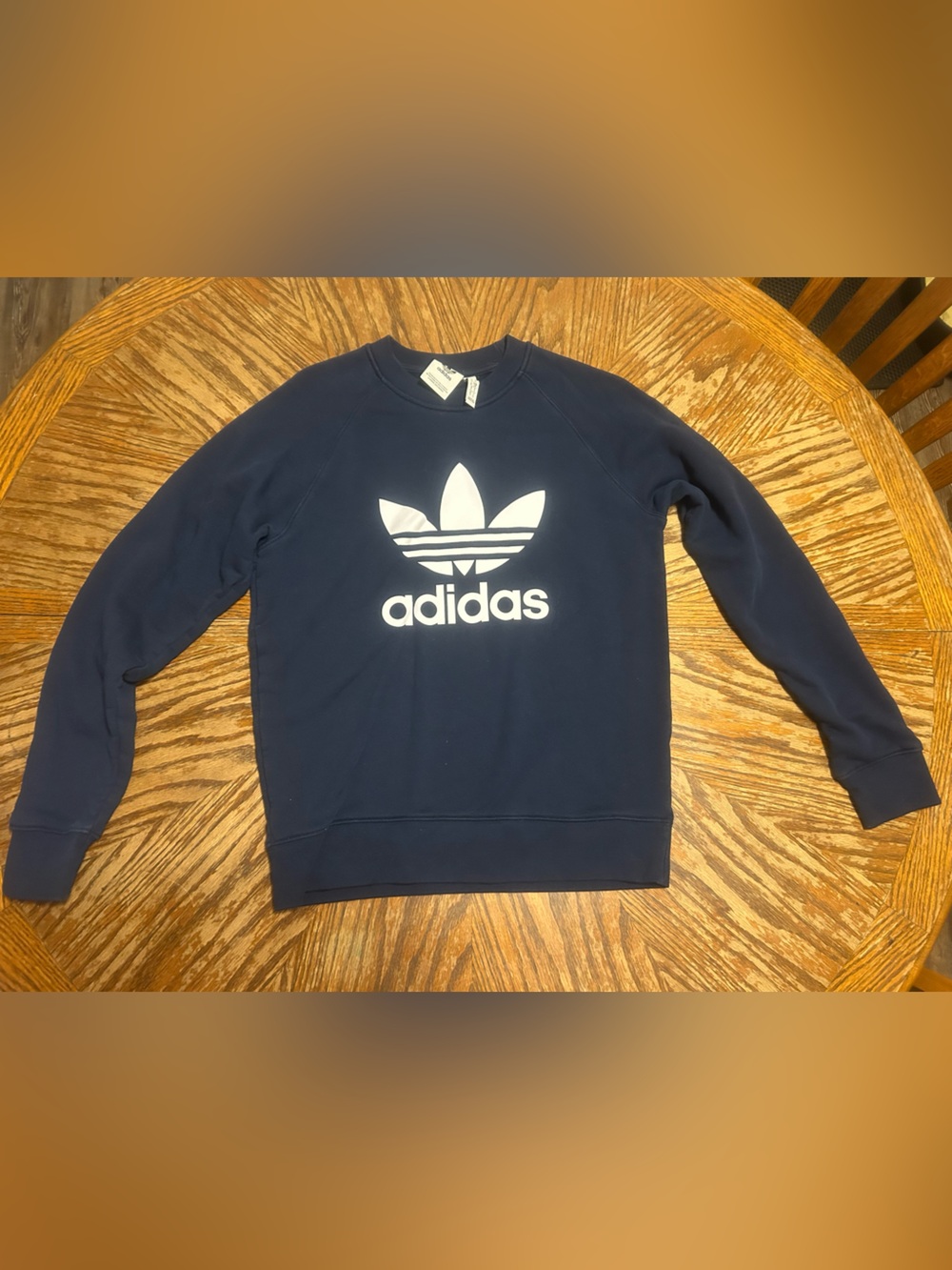 Adidas Originals Trefoil Crewneck Sweatshirt is a size US Small (S).